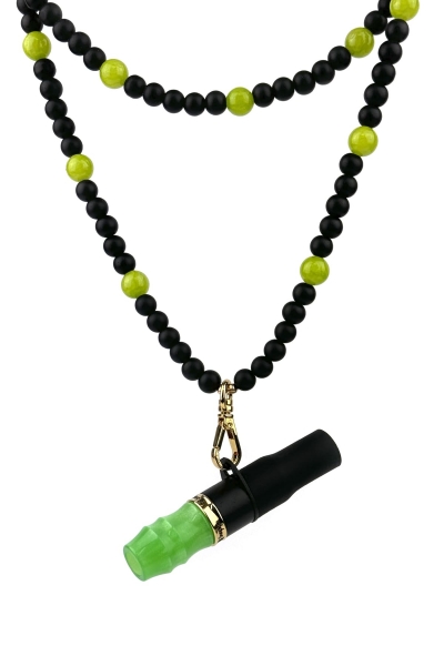 Персональний мундштук Sunpipe Exclusive Beads Agate Green