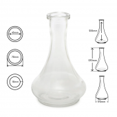 Hookah flask Drop Clear